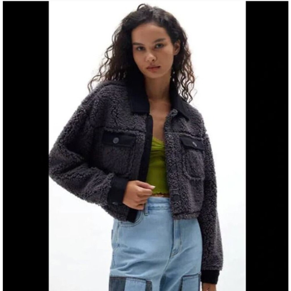 NWT Cropped Homecoming Shacket PACSUN